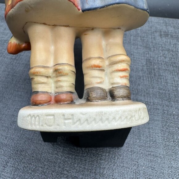 Goebel Hummel Figurine 176/0 "Happy Birthday" TMK2 Full Bee 5" 2 Girls 1950s - Picture 12 of 16